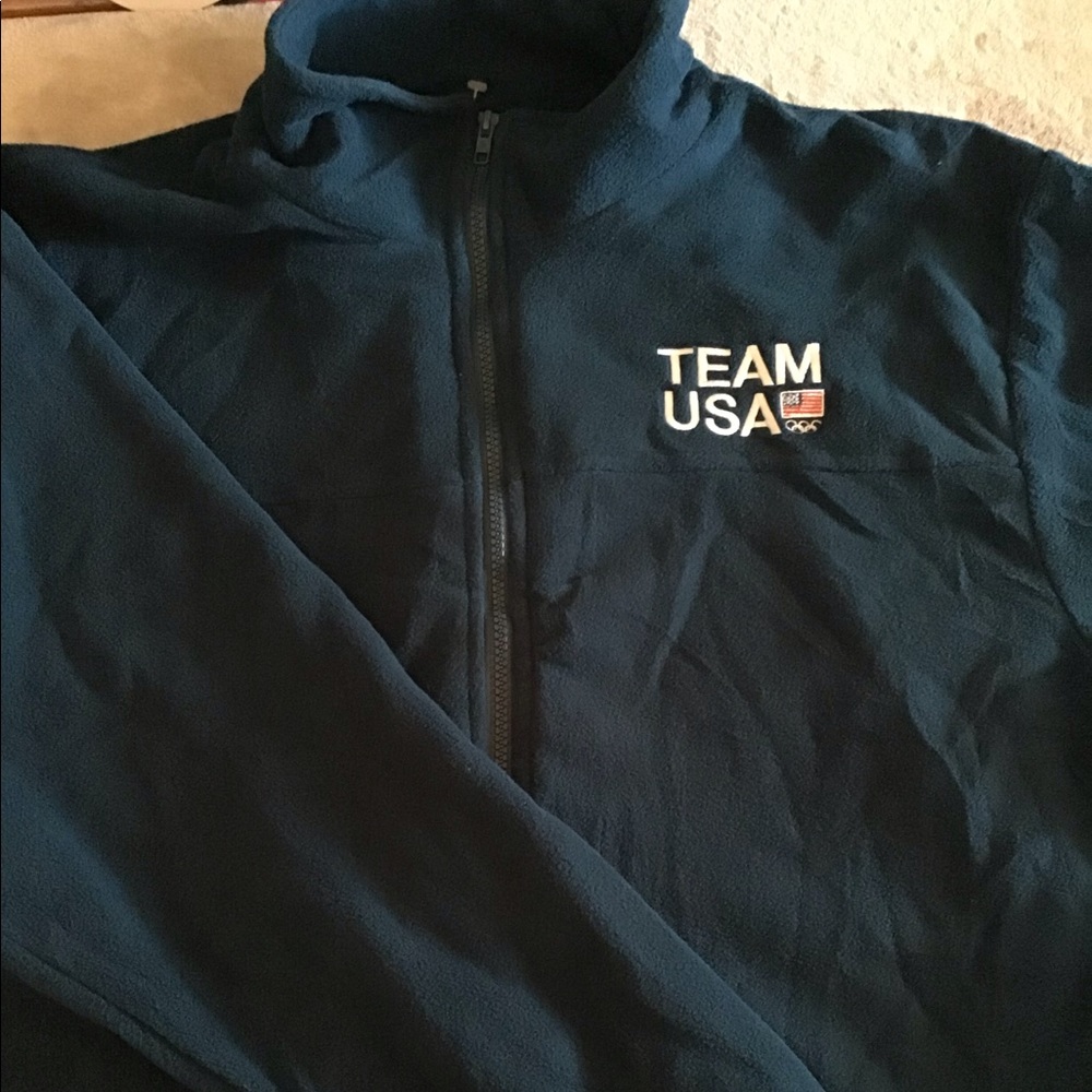 Team USA Zip Up Fleece Jacket Size 3XL